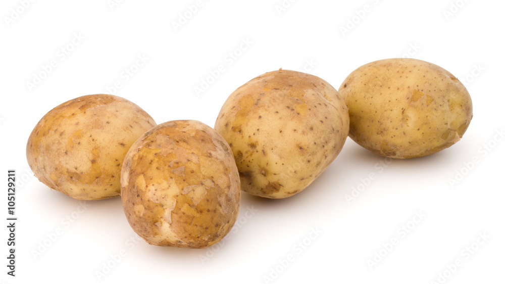 new potato tuber isolated on white background cutout new potato tuber isolated on white background cutout