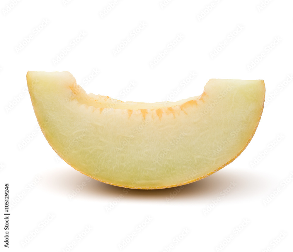 melon slice isolated on white background cutout melon slice isolated on white background cutout