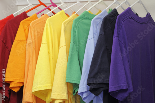 Ten Different Colors of T-Shirts