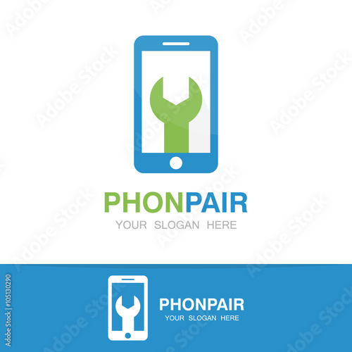 Vector logo of repair of phone
