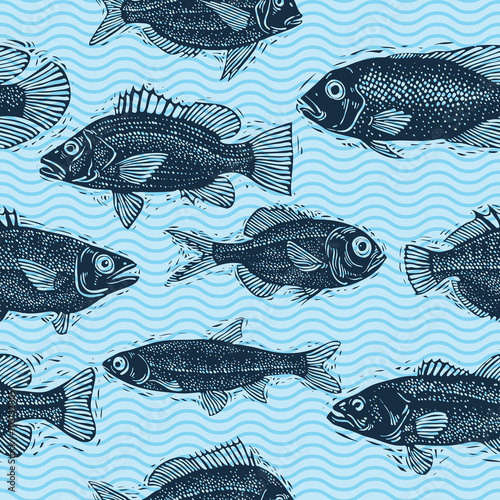 Vector seamless pattern wit...