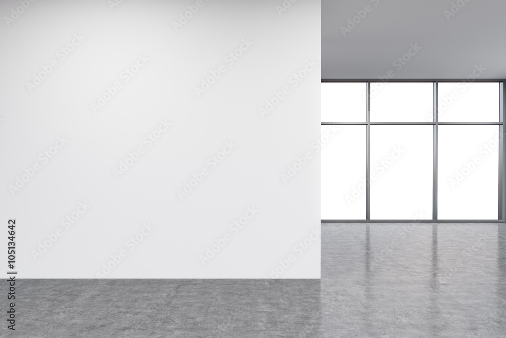 Wall in office, window Wall in office, window