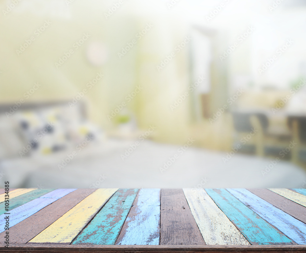 Table Top And Blur Background In Bedroom Table Top And Blur Background In Bedroom