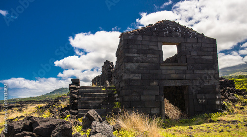 Volcanic ruins In Islands A...