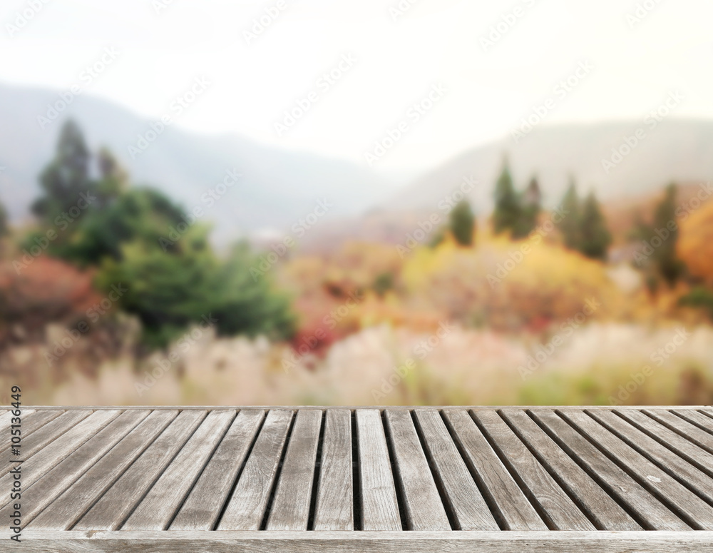 Table Top And Blur Nature of Background Table Top And Blur Nature of Background