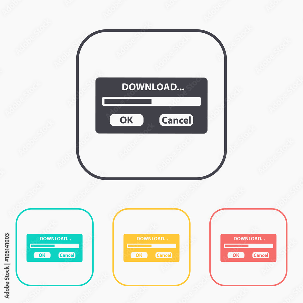 download window progressbar icon color set download window progressbar icon color set