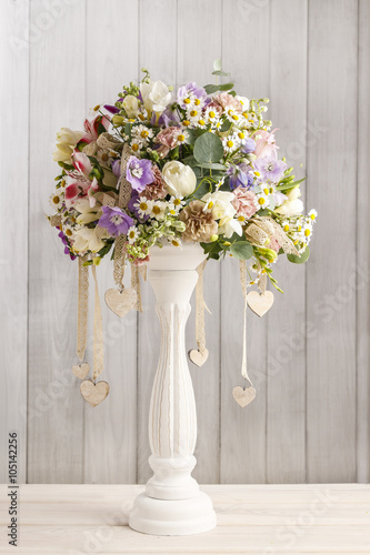 Obraz na plátně Wedding floral arrangement