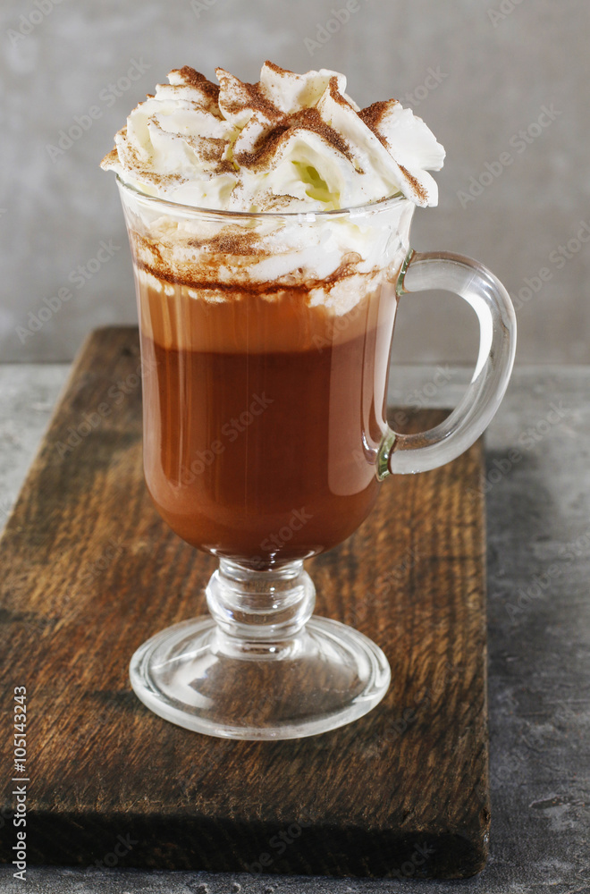 Irish coffee drink