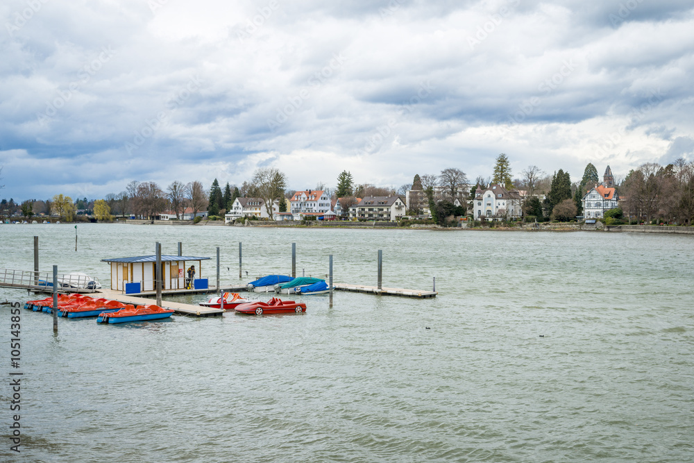 Lindau,An image of the beautiful Lake Constance