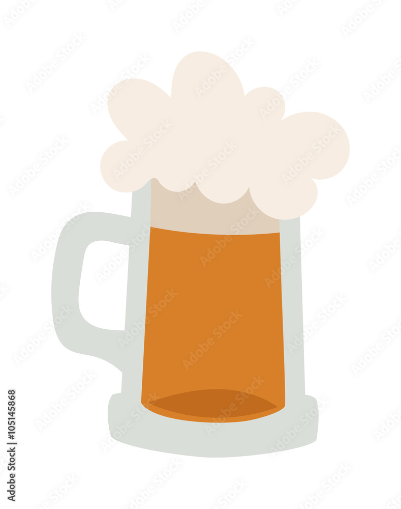 Vector beer glass illustration Vector beer glass illustration