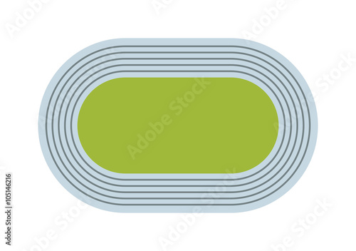 Athletics Games Stadium vector illustration