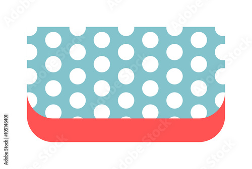 Summer bag clutch icon isolated on white background.