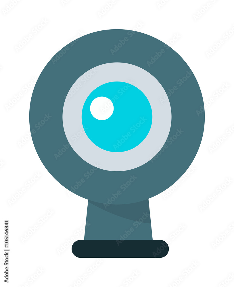 Web camera vector illustration