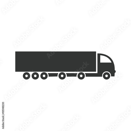 Big truck vector icon