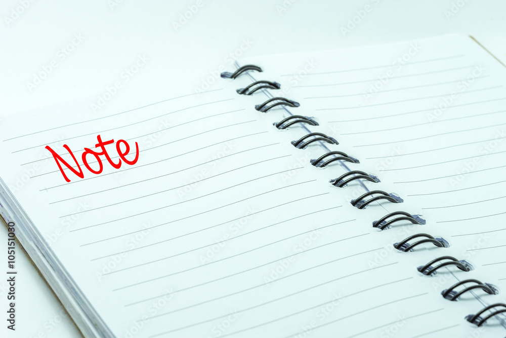 Note book with red word. Education concept. Note book with red word. Education concept.