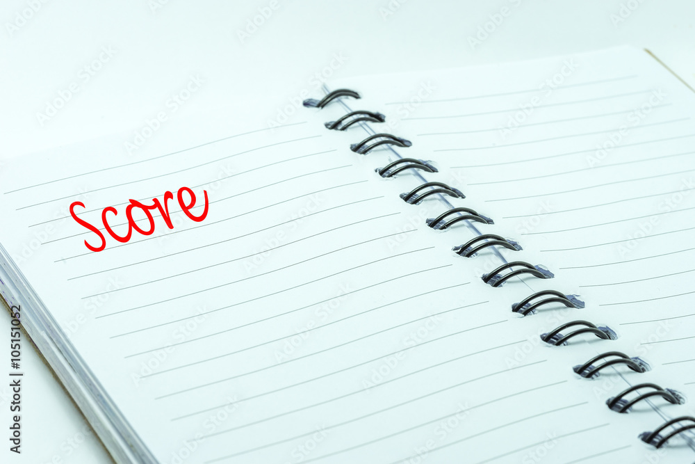 Note book with red word. Education concept. Note book with red word. Education concept.