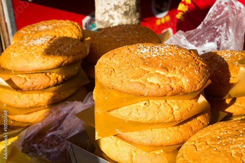 This is a photo of one kinds of chinese bread, was taken in Yunnan, China. photo