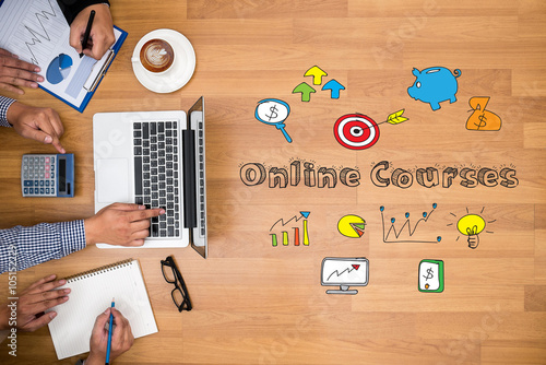 Online Courses concept photo