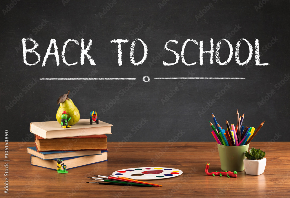 Big back to school writing concept Big back to school writing concept