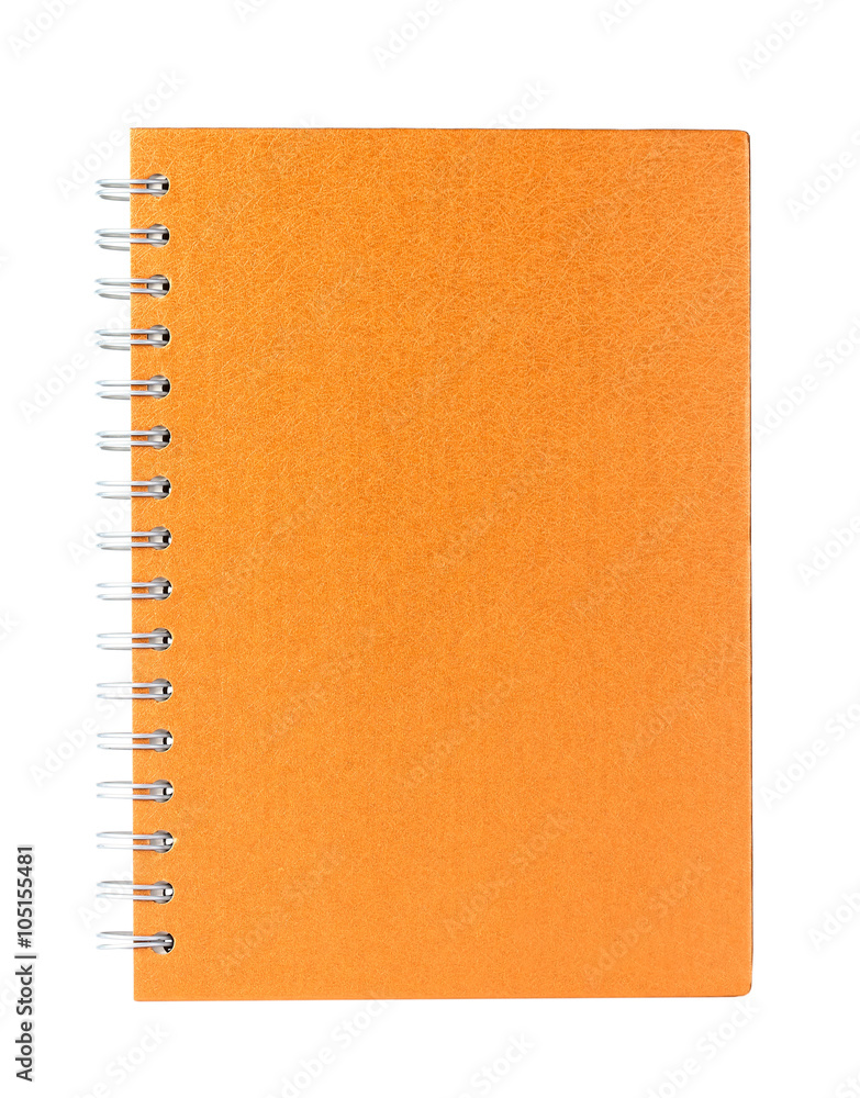 orang book on a white background