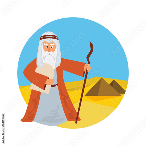 Moses Splitting The Sea - Moses splitting the red sea with the Israelite leaving Egypt. 