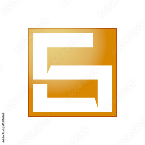 Modern Square S Business Logo Icon Template