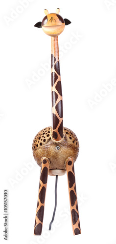 Giraffe Lamp isolated on a white background