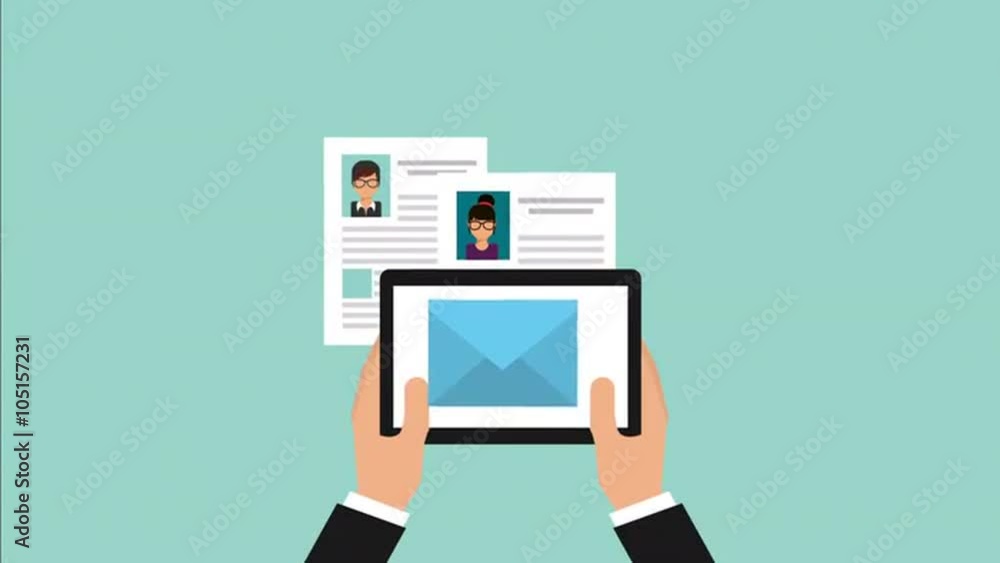 email icon design, Video Animation email icon design, Video Animation