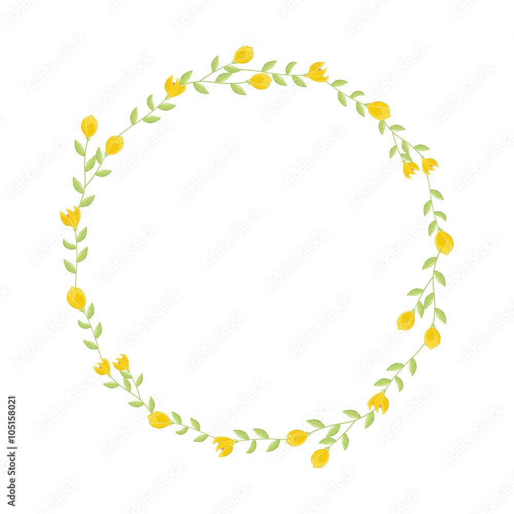 blank tex space, flower wreath background blank tex space, flower wreath background