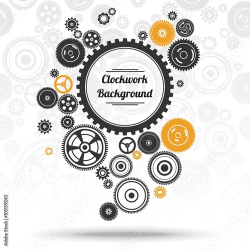 gearwheel mechanism background