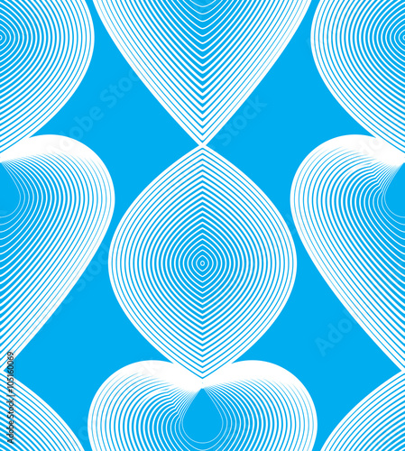Vector bright stripy endless pattern, art continuous geometric