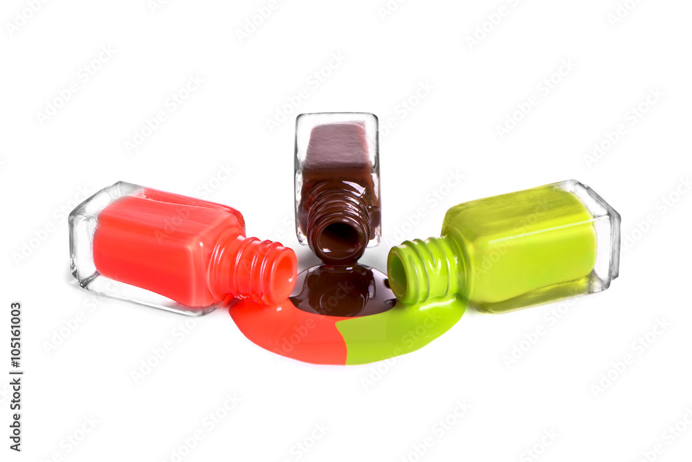 Nail polish isolated on white background Nail polish isolated on white background