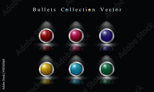 Bullets Collection Vector 