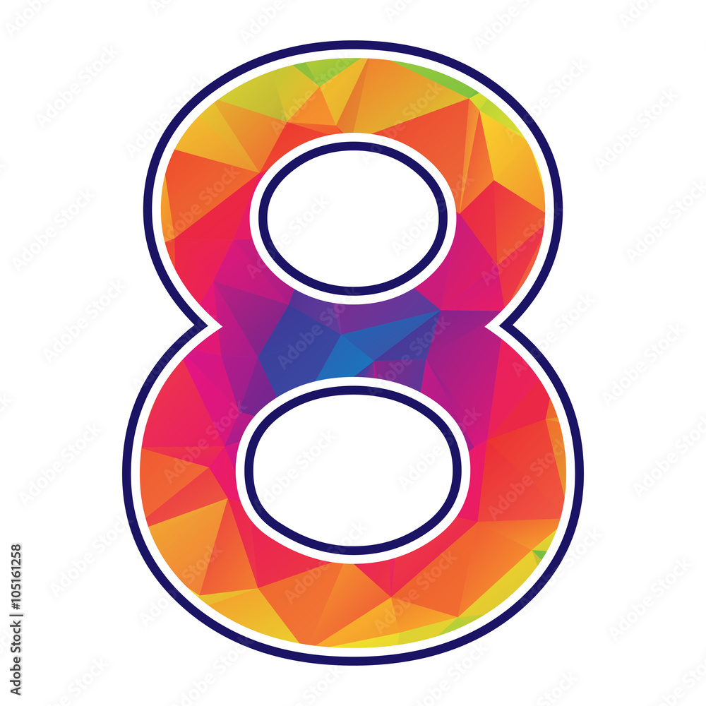 Signs & Symbols: Polygon number set. Signs & Symbols: Polygon number set.