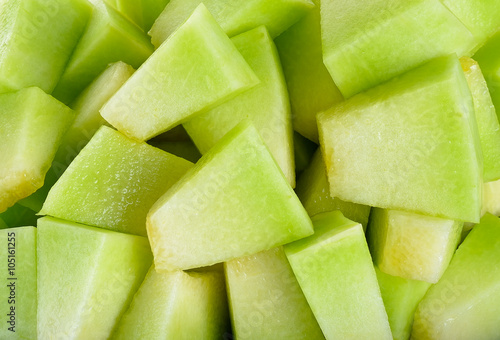 Photo Close up cantaloupe melon background texture
