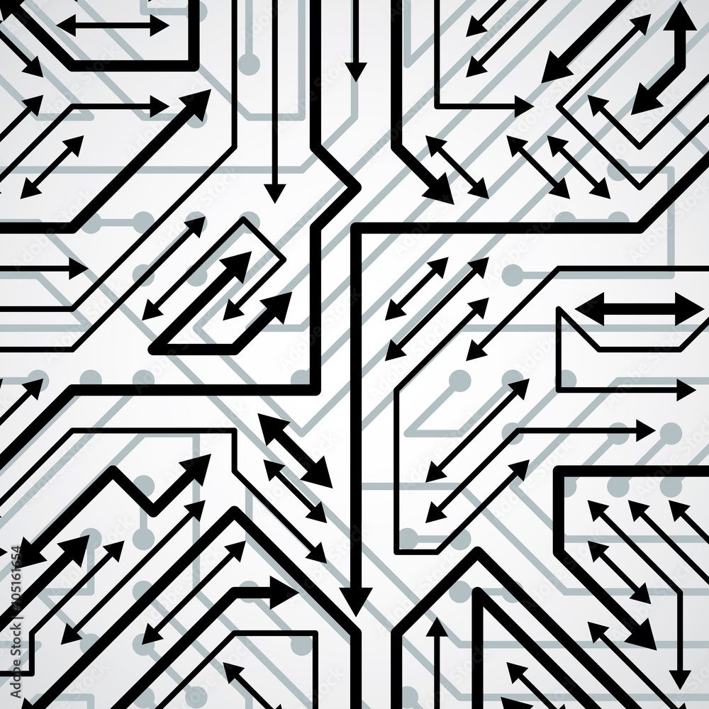 Vector digital technology background with circuit board elements Vector digital technology background with circuit board elements