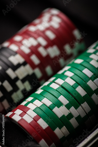 Poker chips detail