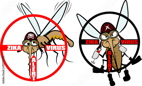 zika virus - warning sign