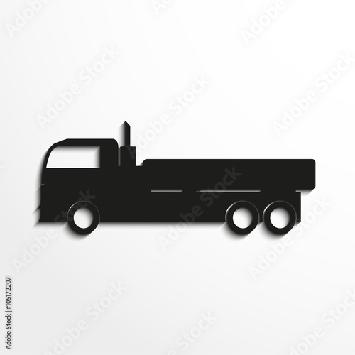 Truck. Vector icon.