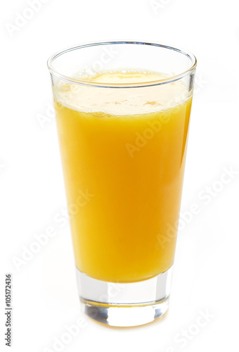 Glass of orange juice photo