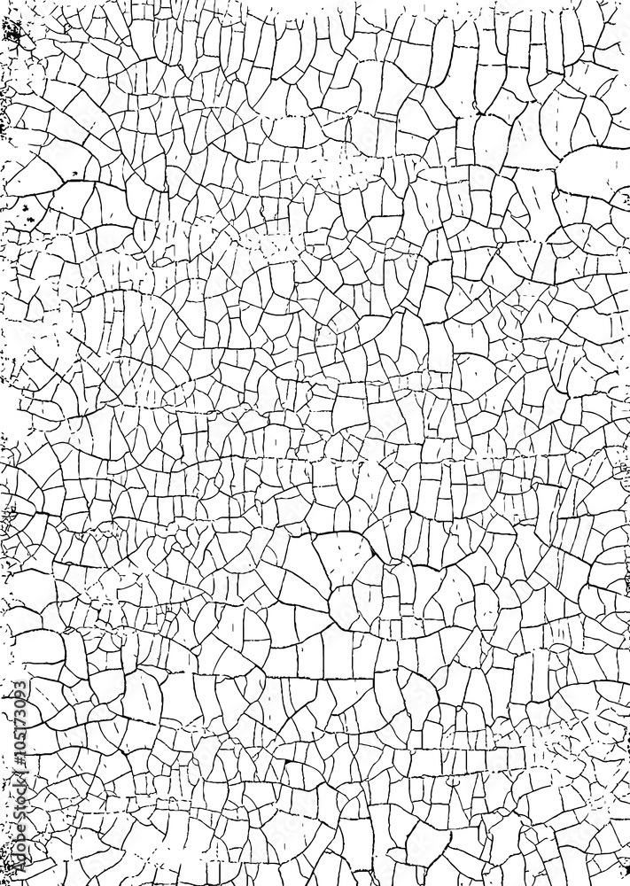Cracked Grunge Texture. Weathered Messy Background. Black And Wh Cracked Grunge Texture. Weathered Messy Background. Black And Wh