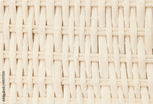 Closed Up of Square Texture of White Basket Weave Pattern