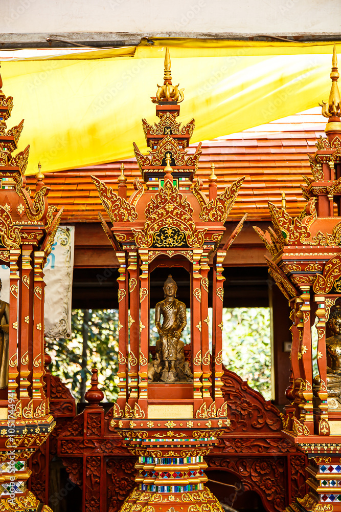 Fototapeta premium Wat Phra That Cho Hae Temple in Phrae at Thailand
