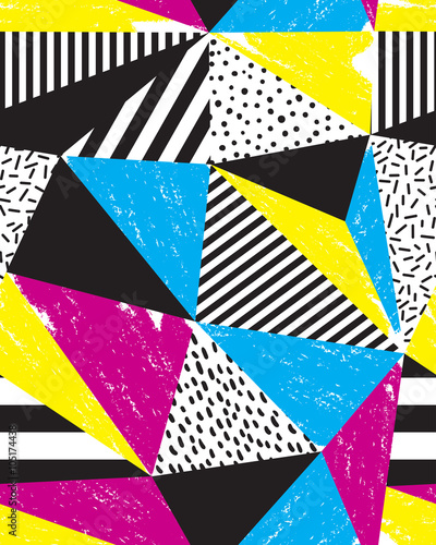 Seamless geometric doodle pattern.