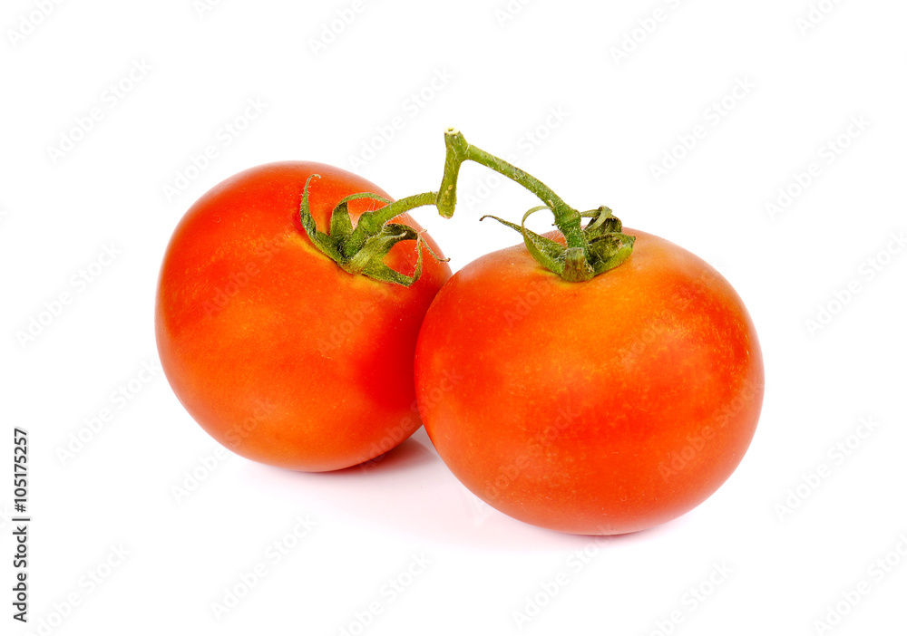 Tomato on white background. Tomato on white background.