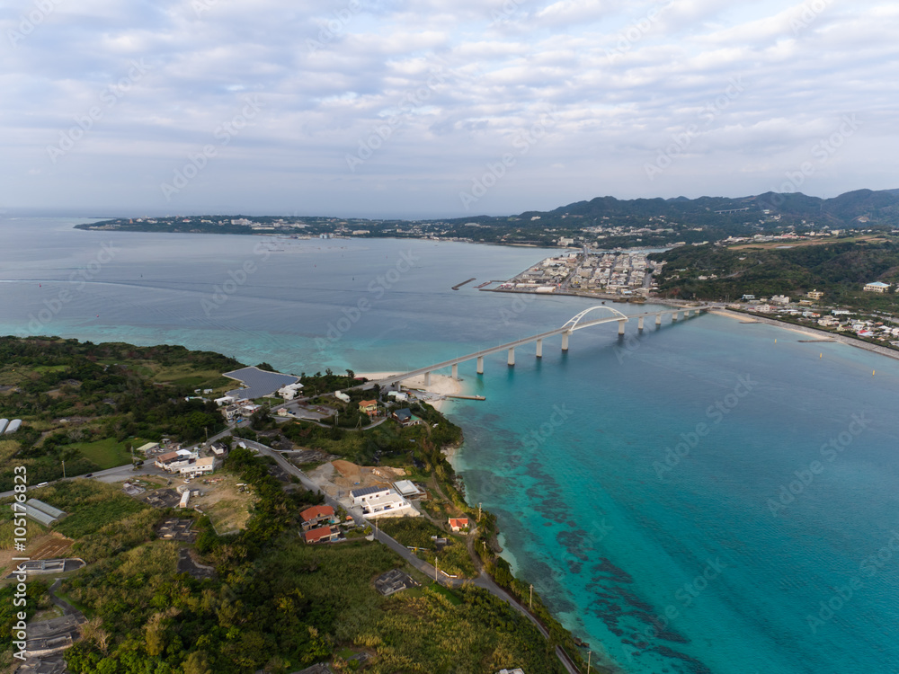 沖縄県本部町空撮 沖縄県本部町空撮