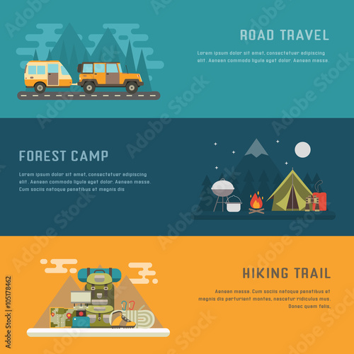 Camping Outdoor Activity Concept Backgrounds