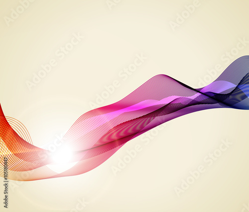 Abstract background colorful waves