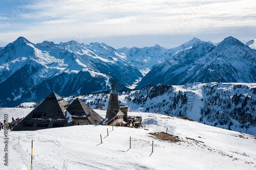 Fototapeta Naklejka Na Ścianę i Meble -  General view of the ski area Mayrhofen - Zillertal, Austria