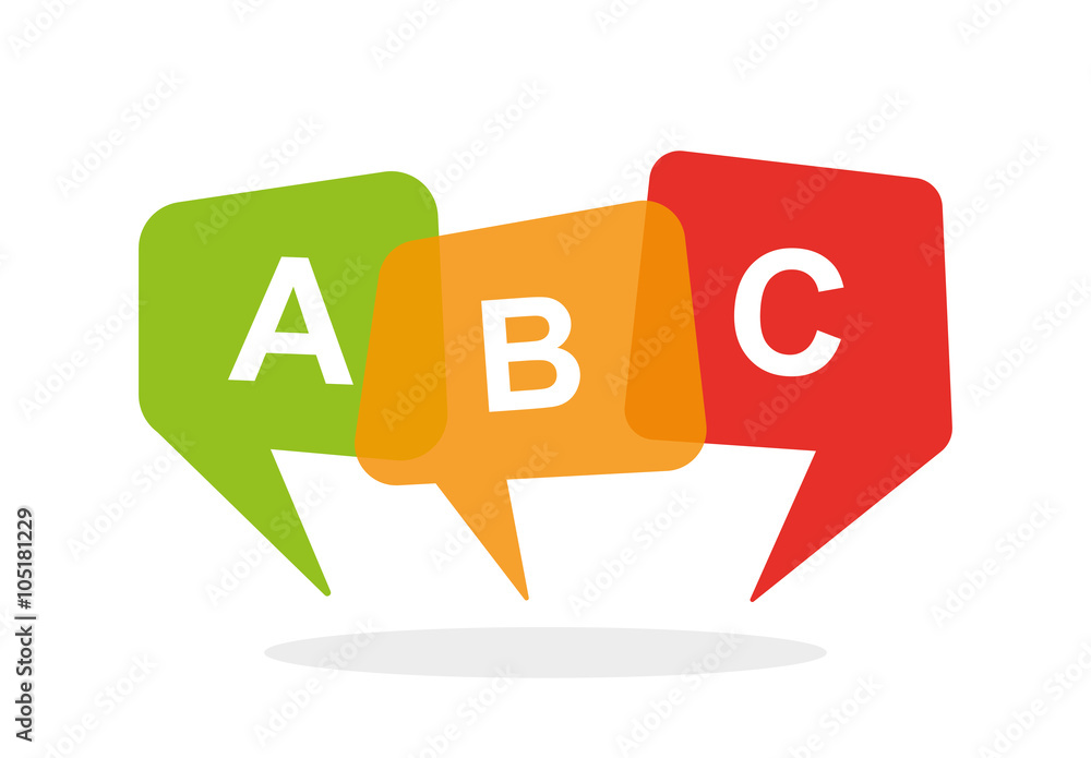 English school logo ABC Stock Vector | Adobe Stock